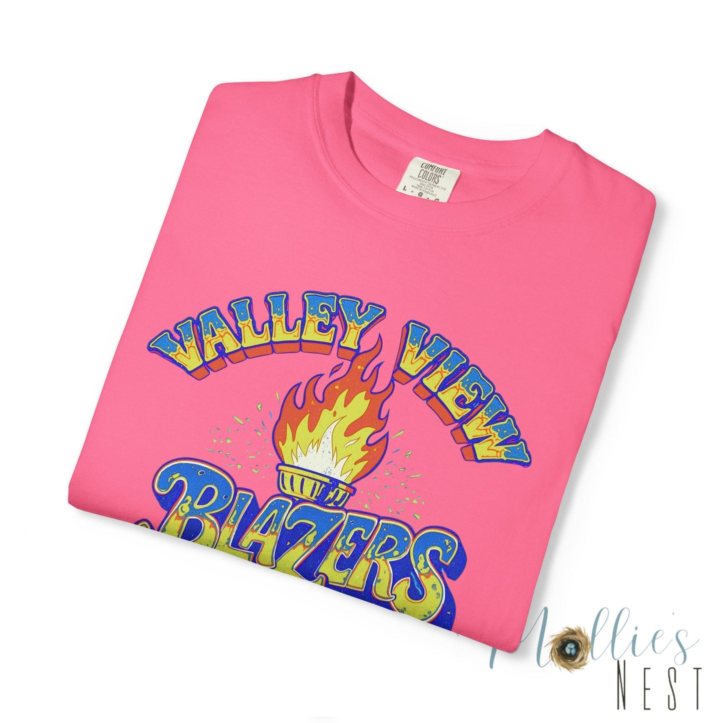 Valley View Blazers RETRO Torch Unisex Garment-Dyed T-Shirt - Comfort Colors