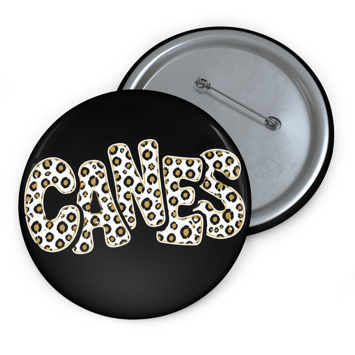 Jonesboro Hurricane Leopard "CANES" - BUTTON 2
