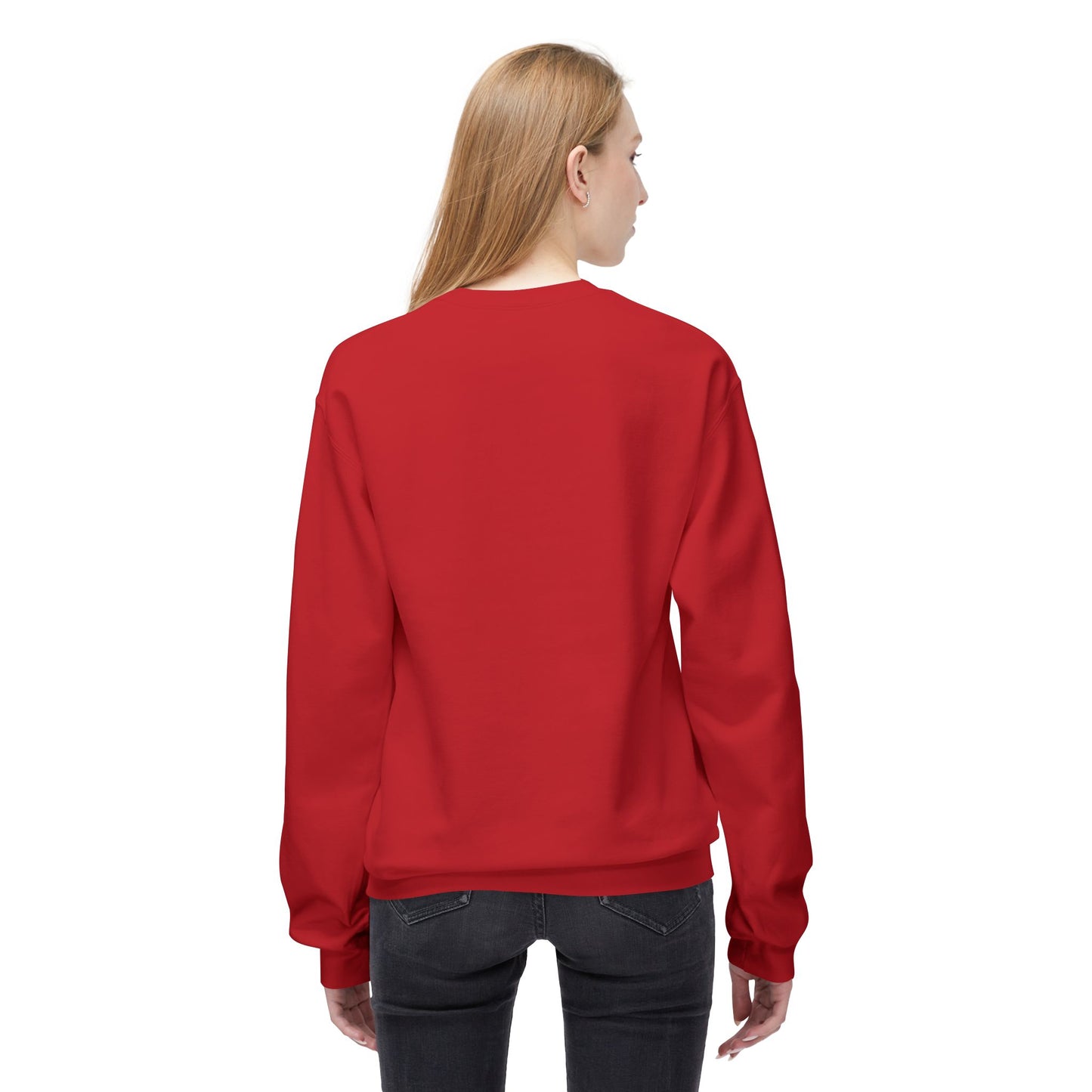 Warriors Fleece Sweatshirt - ADULT. Red/White Leopard