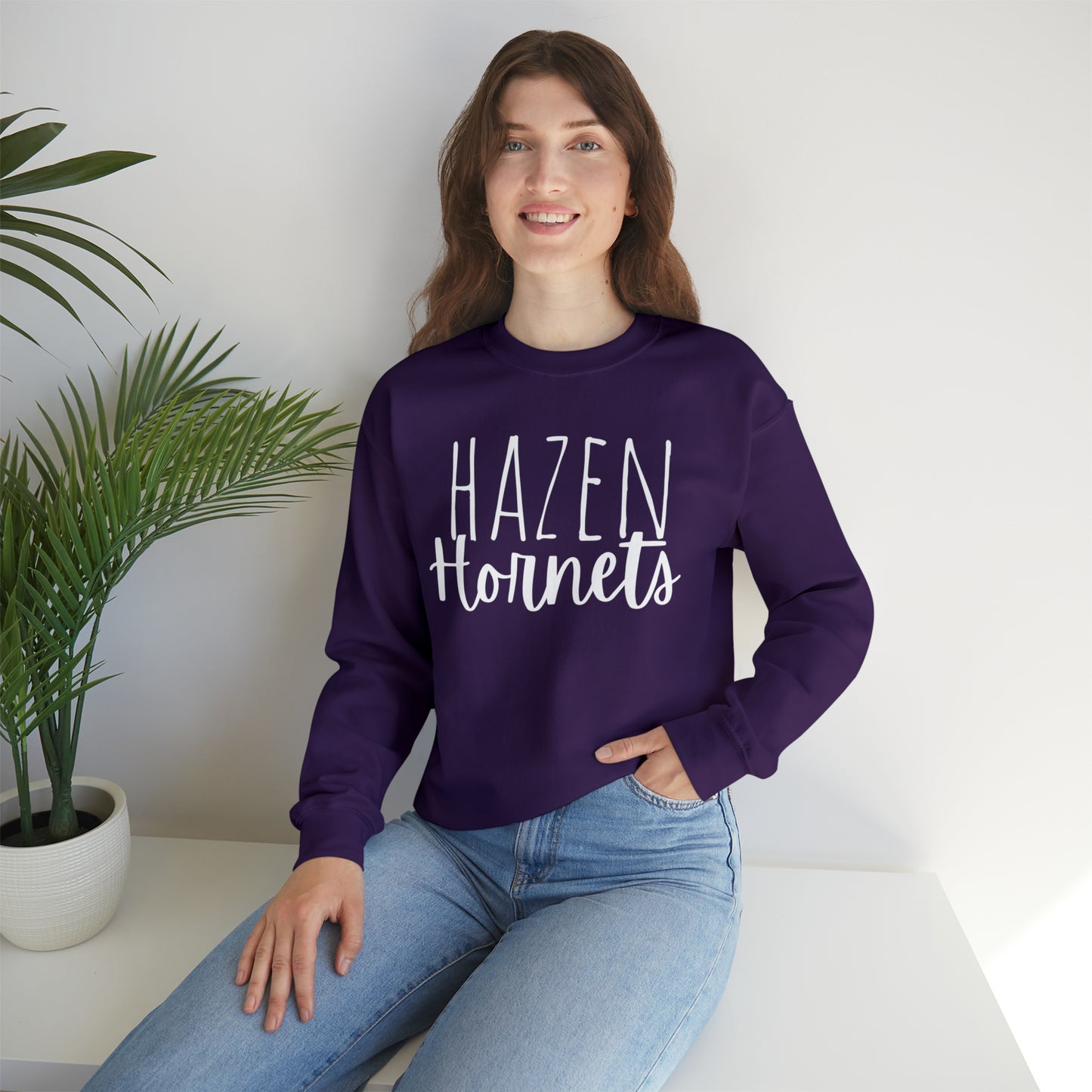 Hazen Hornets Unisex Heavy Blend™ Crewneck Sweatshirt