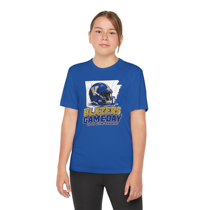 Youth Blazers DRIFIT Gameday Tee – Team Helmet Arkansas Football Shirt