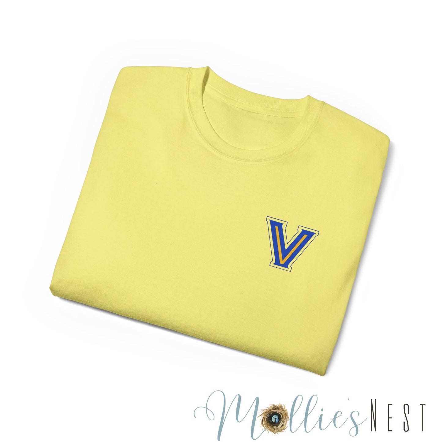 ADULT. Valley View Light the Flame Unisex Cotton Tee, Casual T-Shirt - Football - School Spirit