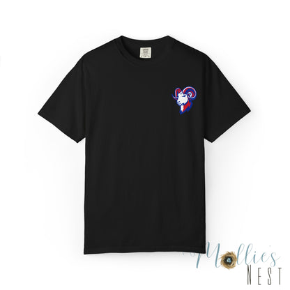 Paragould Rams Gameday Football T-Shirt — Arkansas Helment