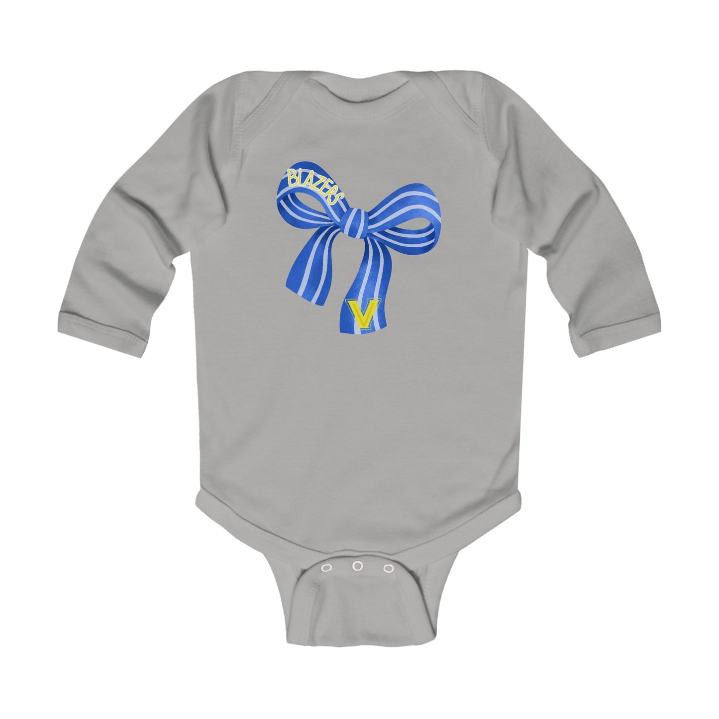 Infant Blazers Bow Long Sleeve Bodysuit