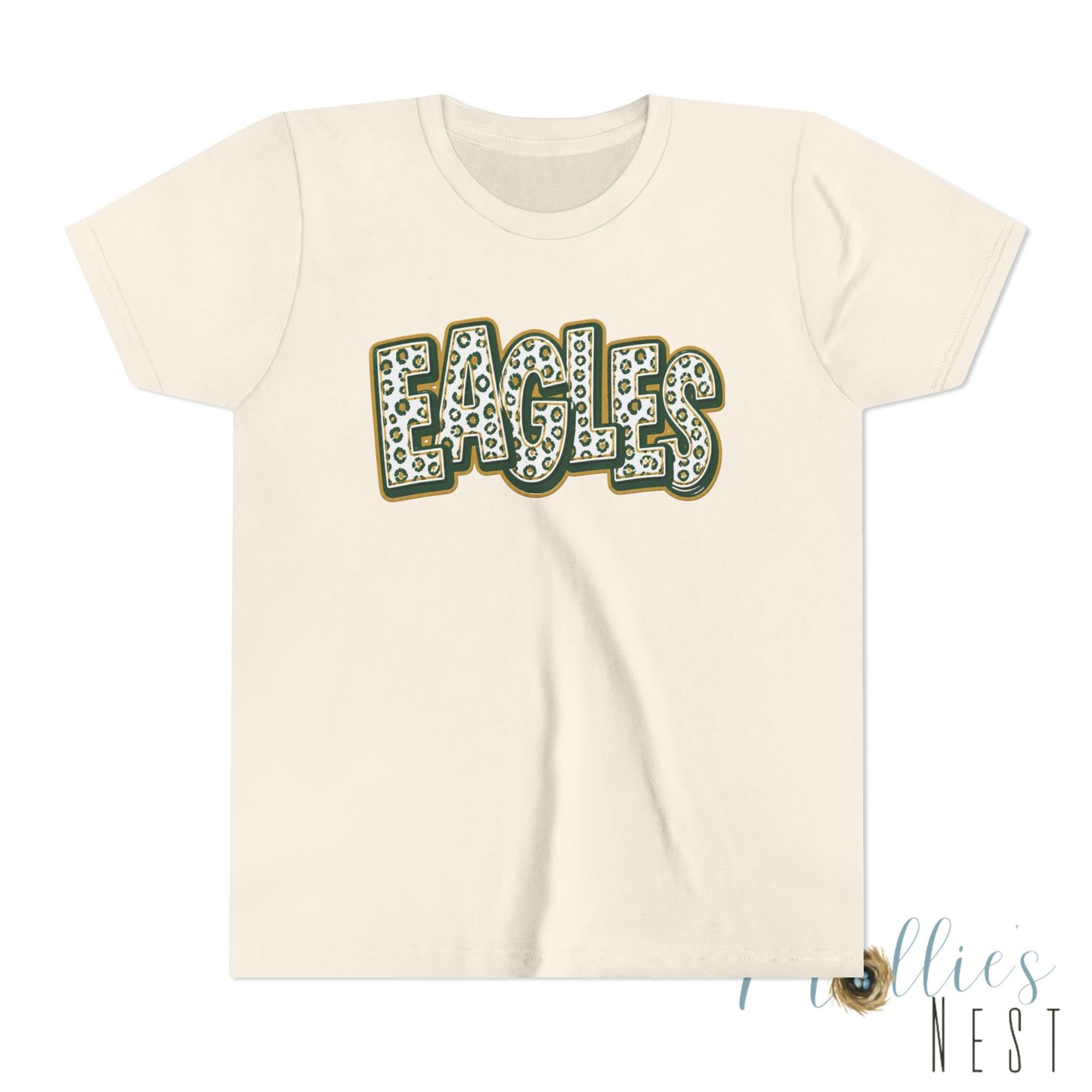 YOUTH GCT, Eagles Tee — Leopard Stacked