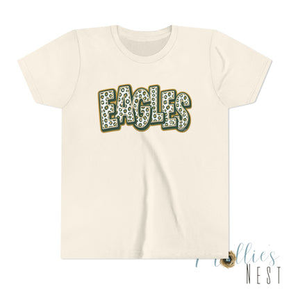 YOUTH GCT, Eagles Tee — Leopard Stacked