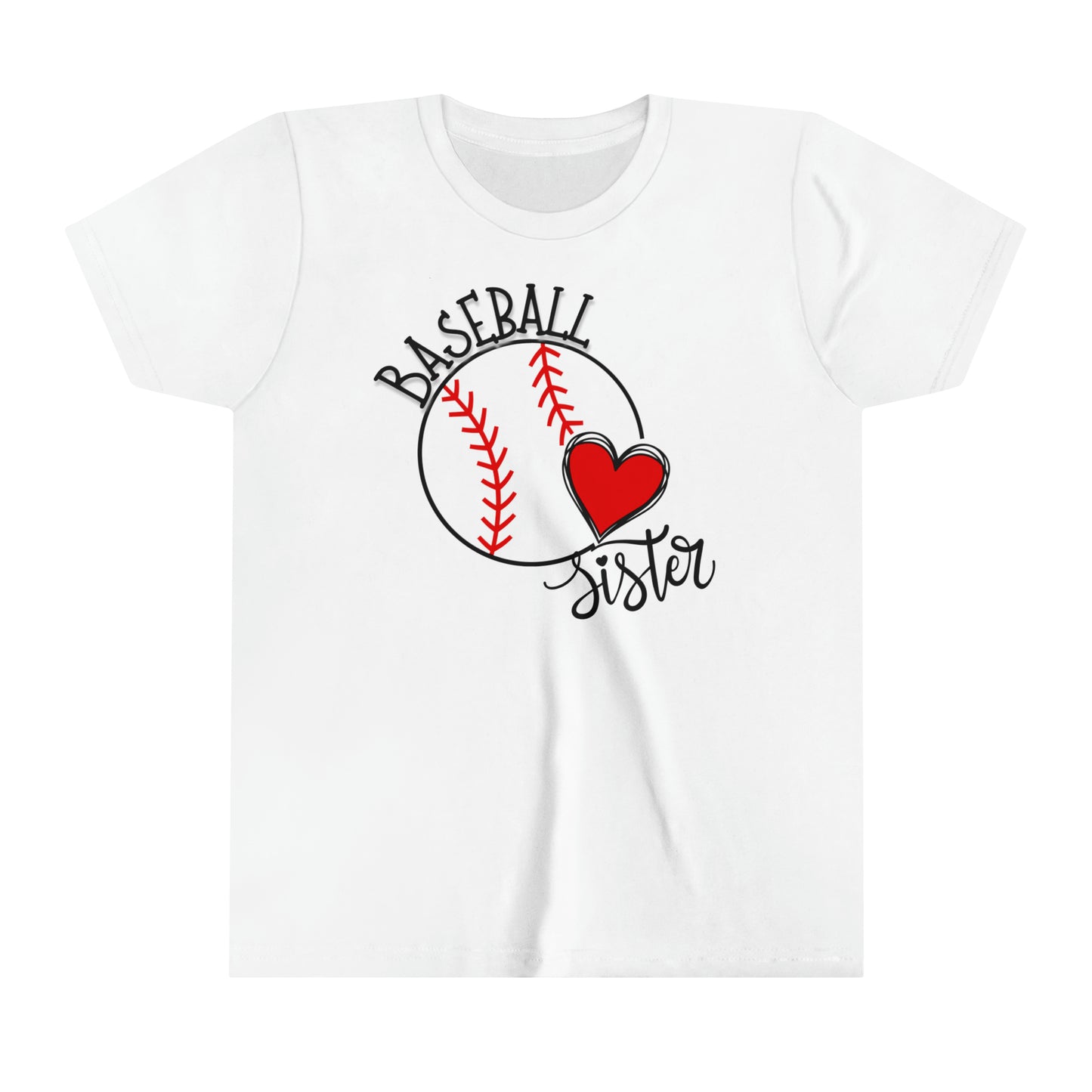 Youth Baseball Sister Short Sleeve Tee