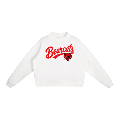 Essential Fleece Mock-Neck Crew Sweatshirt - Brookland Bearcats