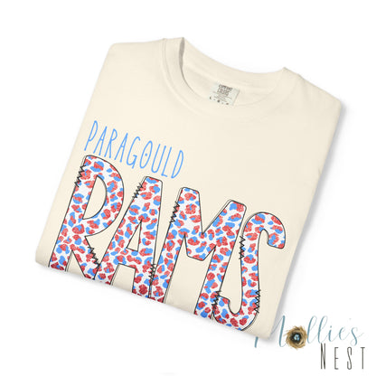 Paragould Rams T-Shirt — Leopard Letter Tee