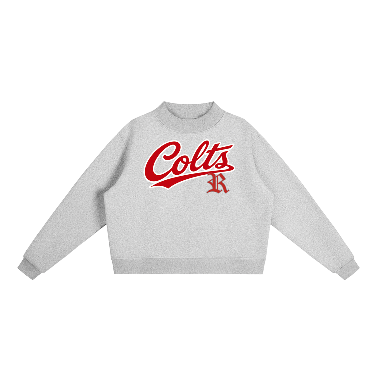 Essential Fleece Mock-Neck Crew Sweatshirt - Rivercrest Colts