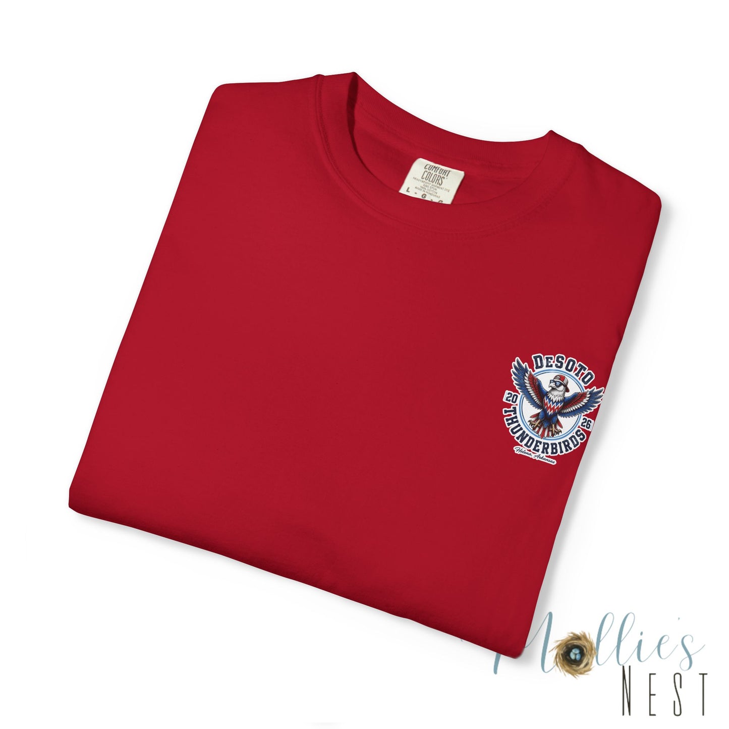 ADULT.  T‑Shirt — DeSoto Thunderbirds Mascot Graphic (2026)