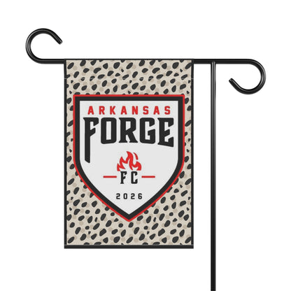 Arkansas Forge FC Garden Flag — Leopard Accent Team Banner 2026