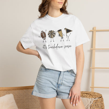 Touchdown Season (Black/Gold) - T-Shirt Football Friends Graphic