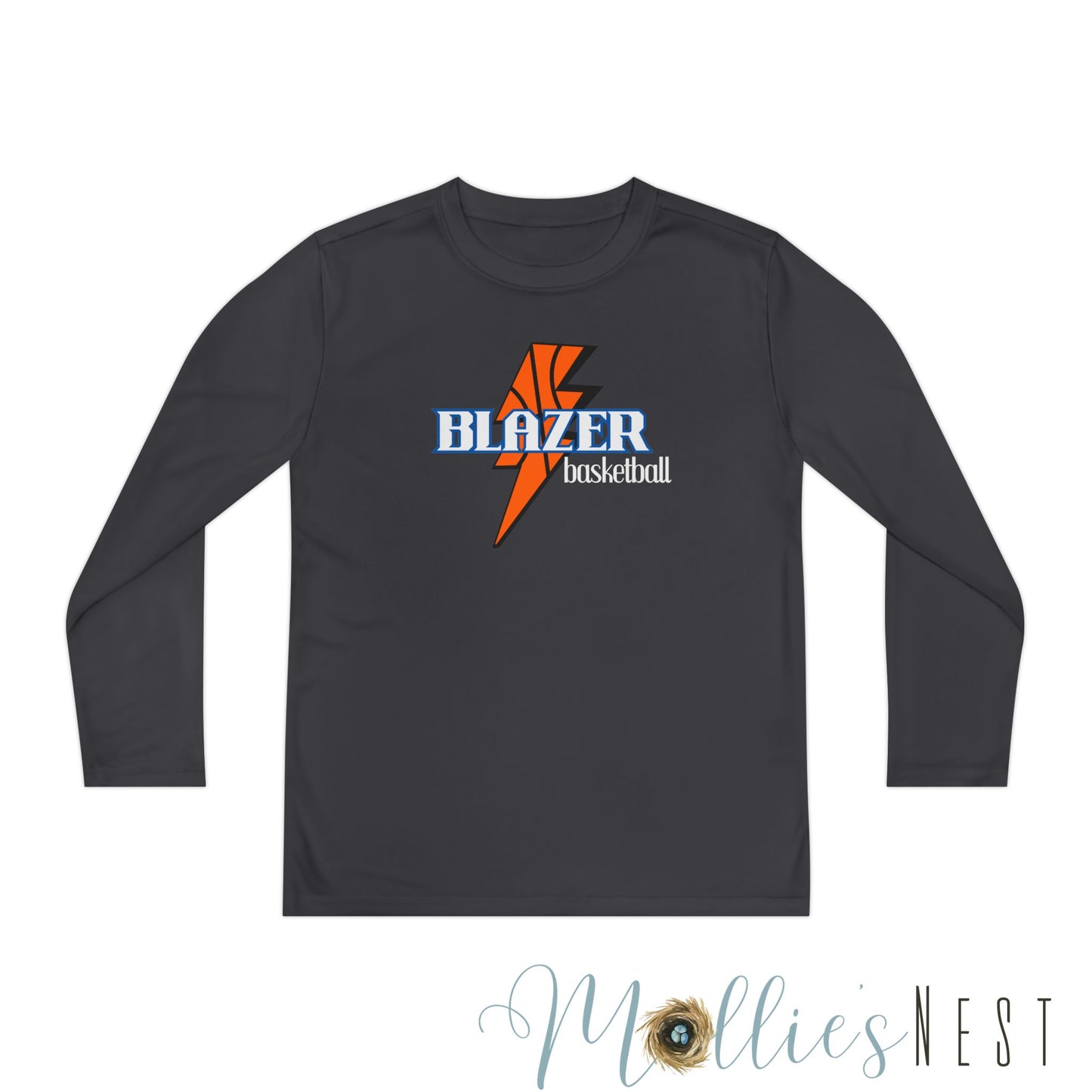 Youth Long Sleeve Competitor Tee. DRIFIT Blazer Basketball