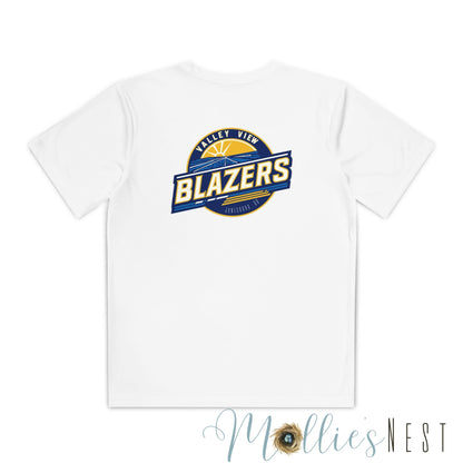 Youth Sports Tee - Valley View Blazers, Athletic Shirt, Team Apparel- Front/Back design - June 2025