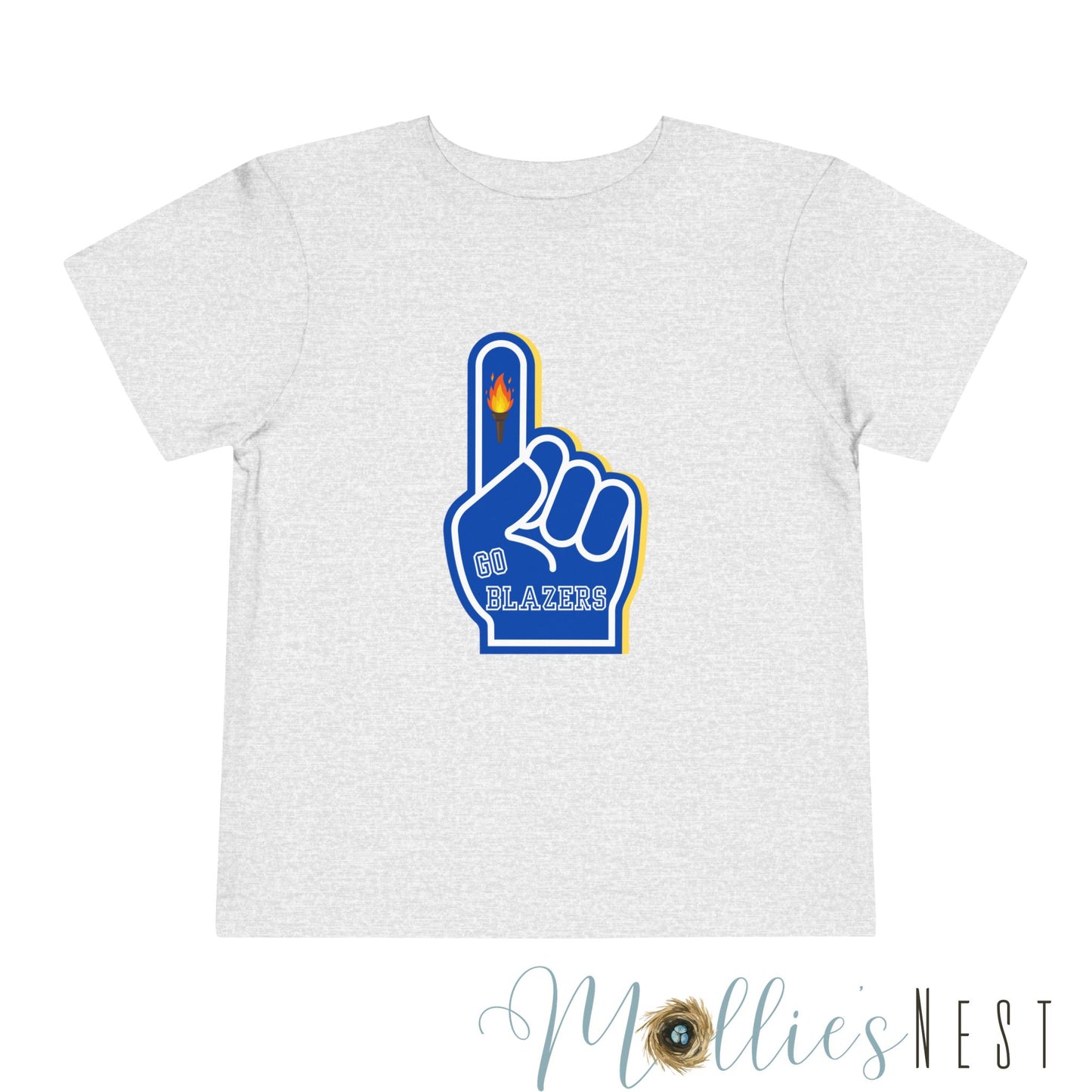 Toddler Blazer Foam Finger. Short Sleeve Tee