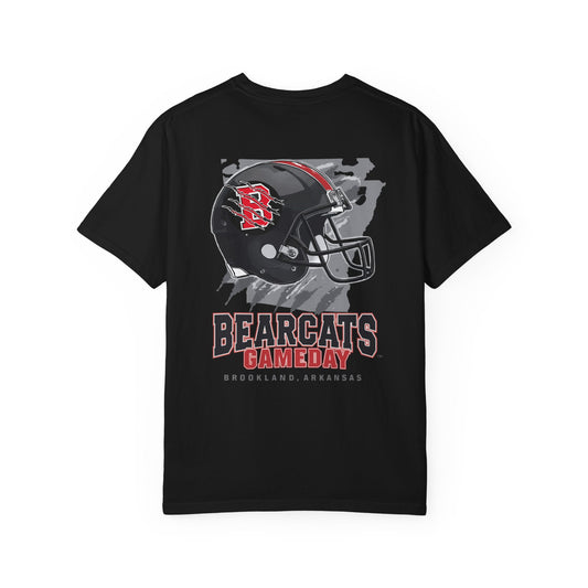 Bearcats Gameday Football T-Shirt — Brookland, Arkansas Helmet Graphic