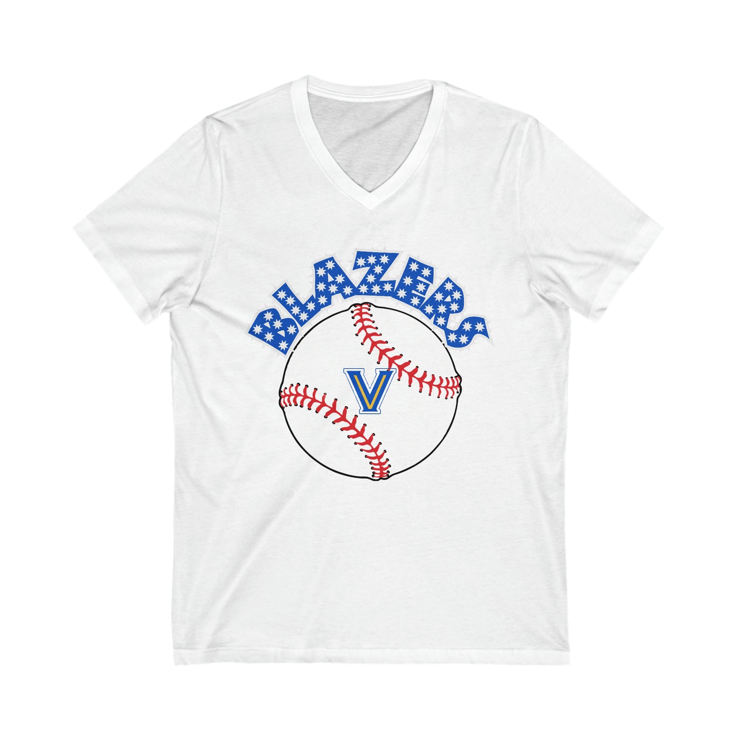 Blazers Baseball Jersey Short Sleeve V-Neck Tee