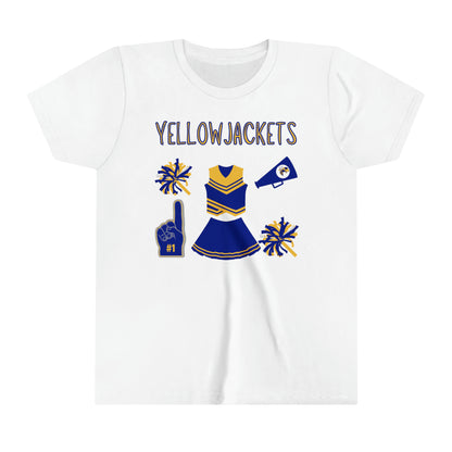 Yellowjackets Cheer Kids Heavy Cotton™ Tee