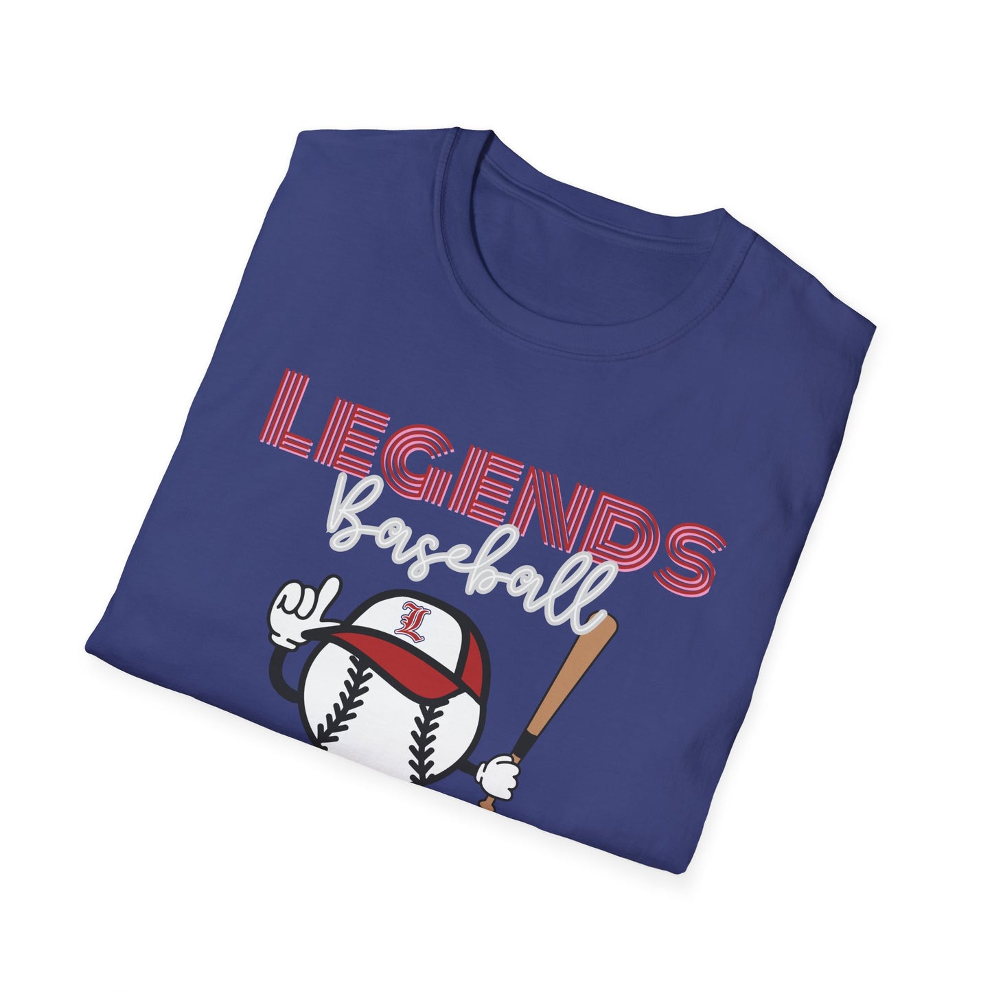 Unisex Softstyle T-Shirt. LEGENDS BASEBALL