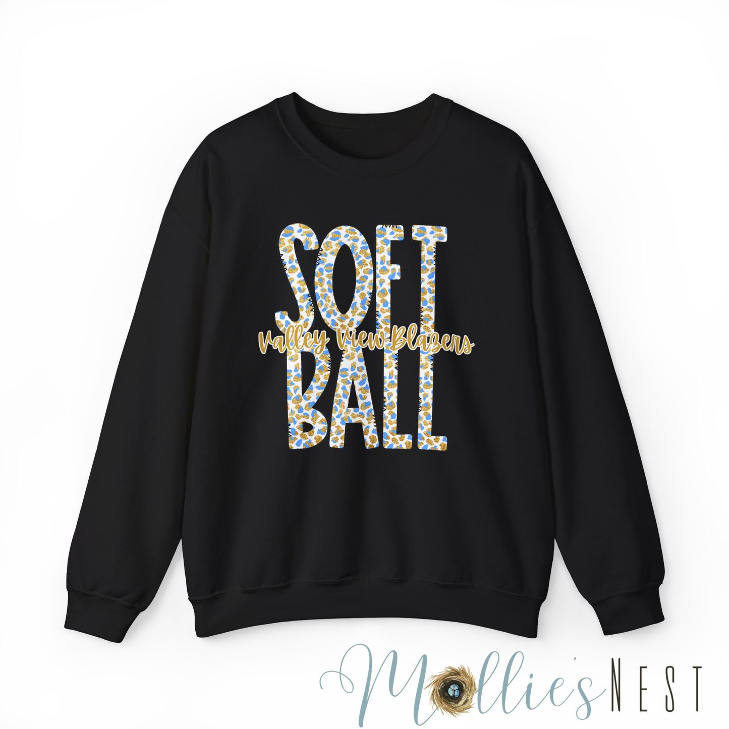 Softball Valley View Blazers .Crewneck Sweatshirt | Unisex Heavy Blend™ | Sporty Comfort for Athletes