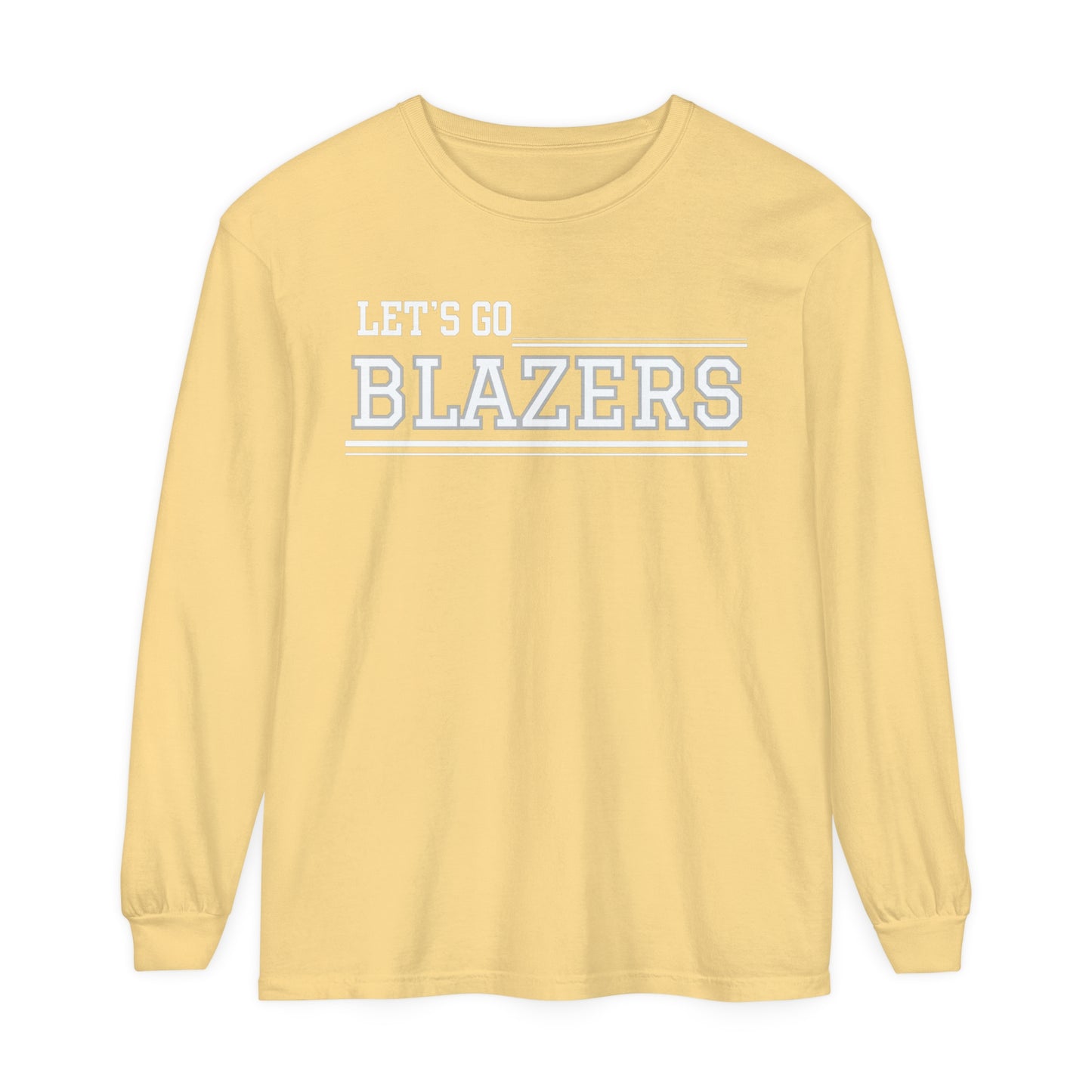 Blazers Unisex Garment-dyed Long Sleeve T-Shirt