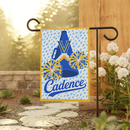 Personalized Megaphone Garden Flag – Personalized 'Cadence' School Spirit Banner