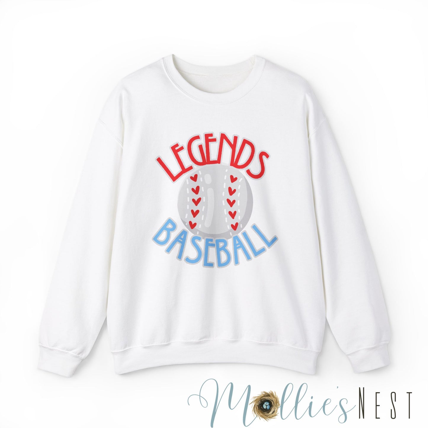 Unisex Heavy Blend™ Crewneck Sweatshirt. LEGENDS BASEBALL