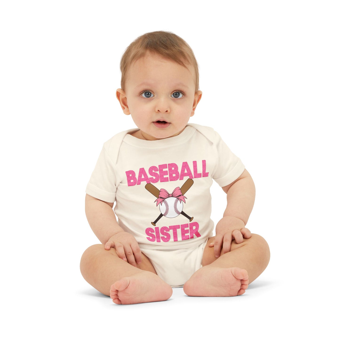 Baseball Sister Infant Jersey One Piece - Adorable Baby Bodysuit for Little Sports Fans