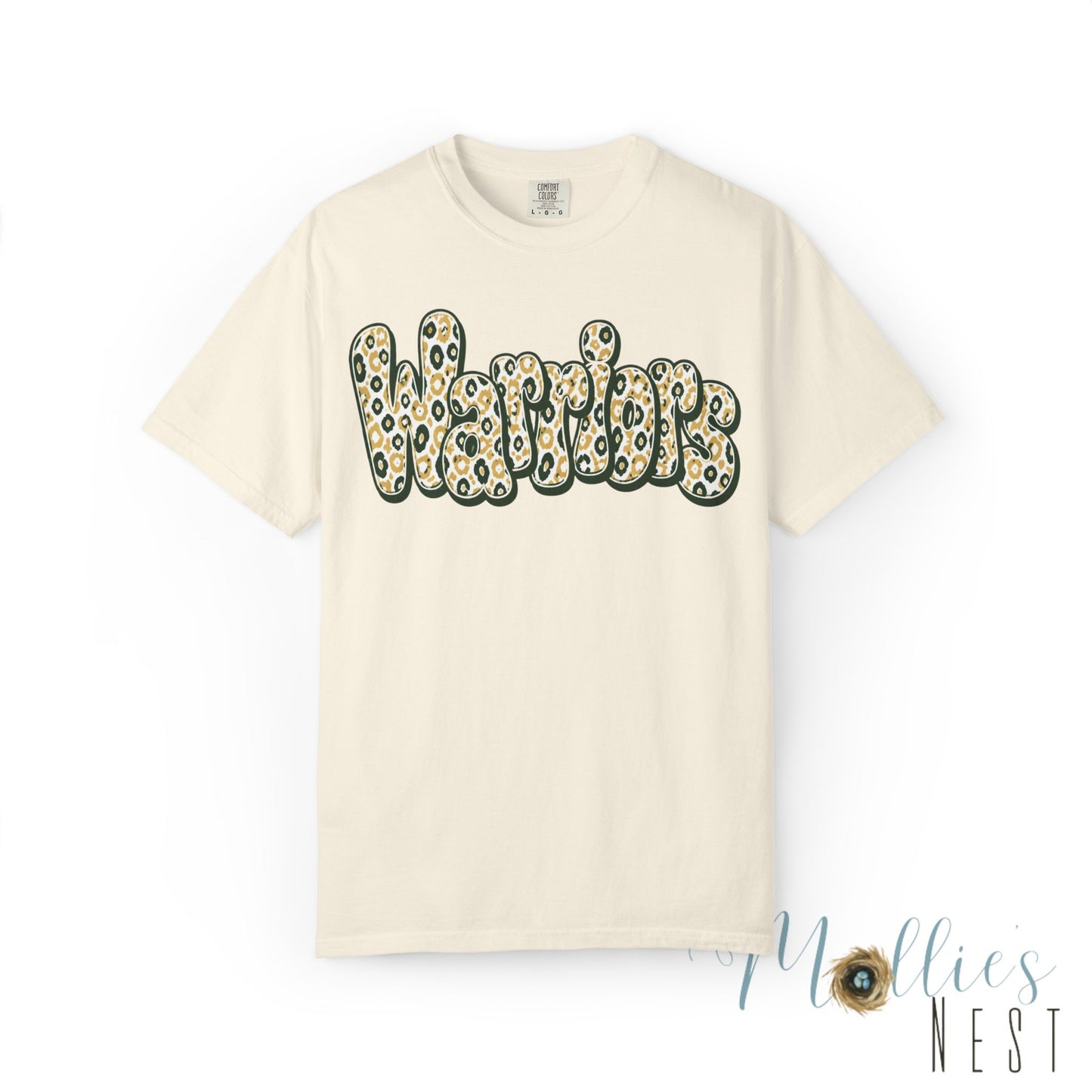 Warriors Leopard Script T-Shirt