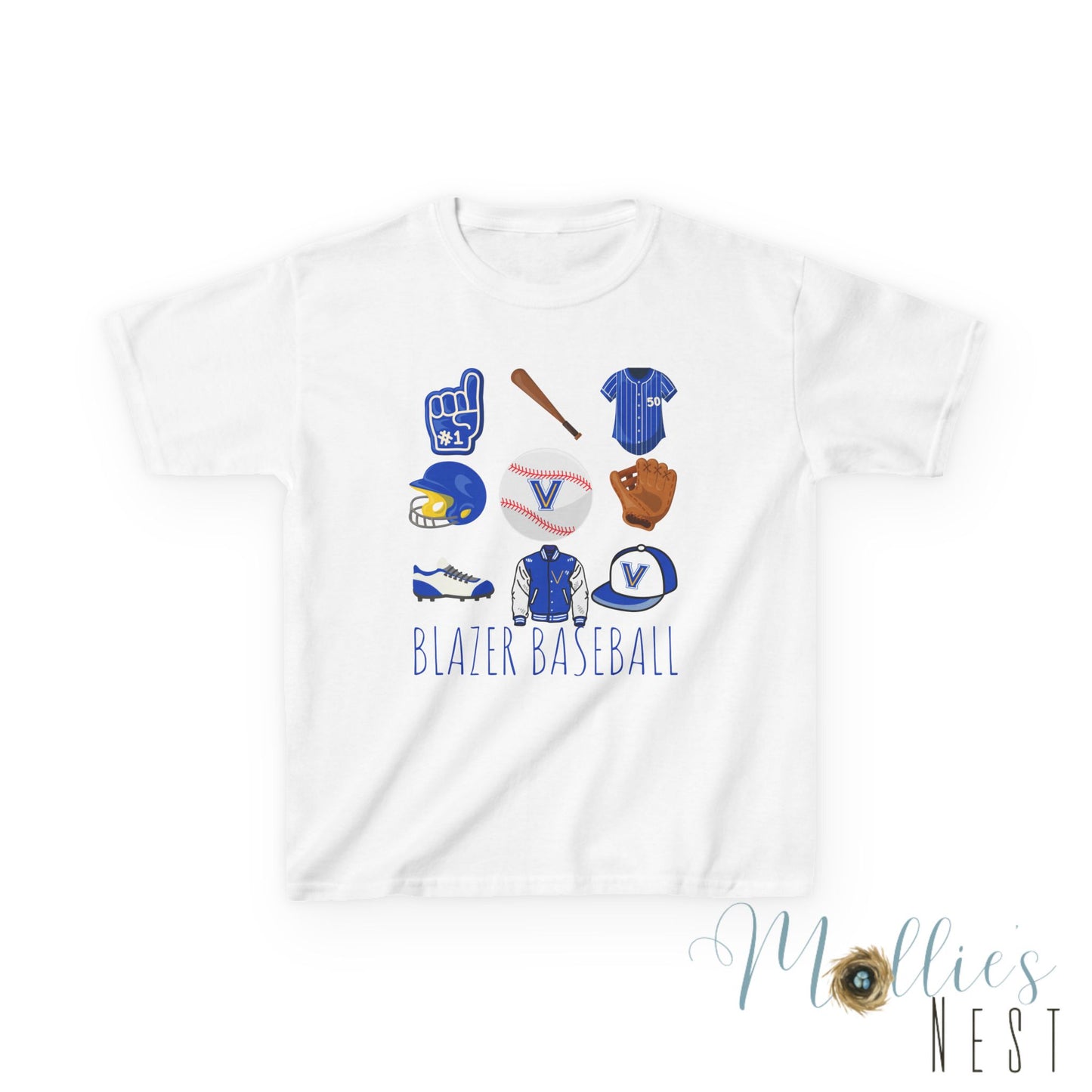 YOUTH BLAZER Baseball Tee — VALLEY VIEW Baseball Gear Graphic