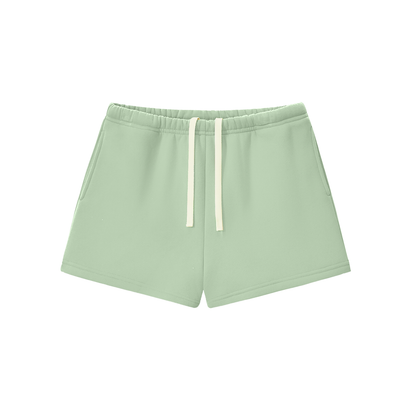 Fleece Drawstring Sweatshorts - Mock Neck Match*