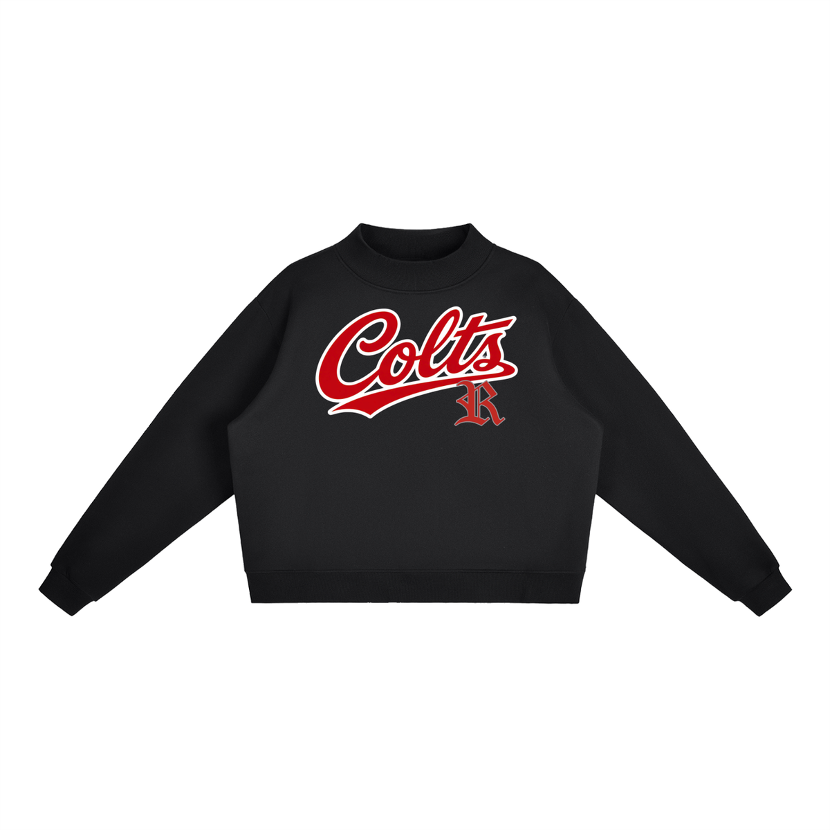 Essential Fleece Mock-Neck Crew Sweatshirt - Rivercrest Colts
