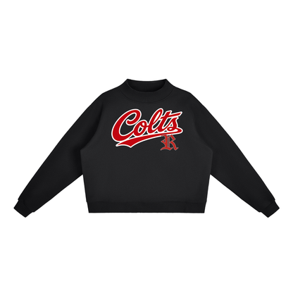 Essential Fleece Mock-Neck Crew Sweatshirt - Rivercrest Colts