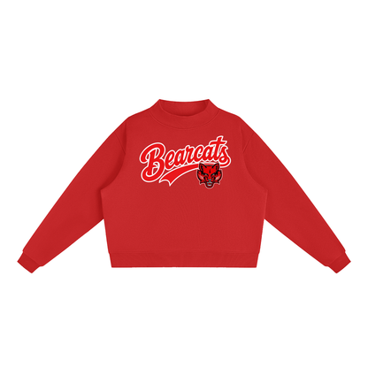 Essential Fleece Mock-Neck Crew Sweatshirt - Brookland Bearcats