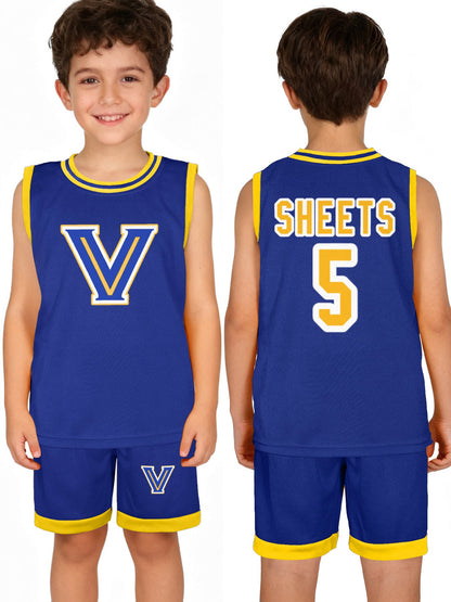 Sheets. CUSTOM Children's Basketball Jersey Set(Dual-sided Printing)