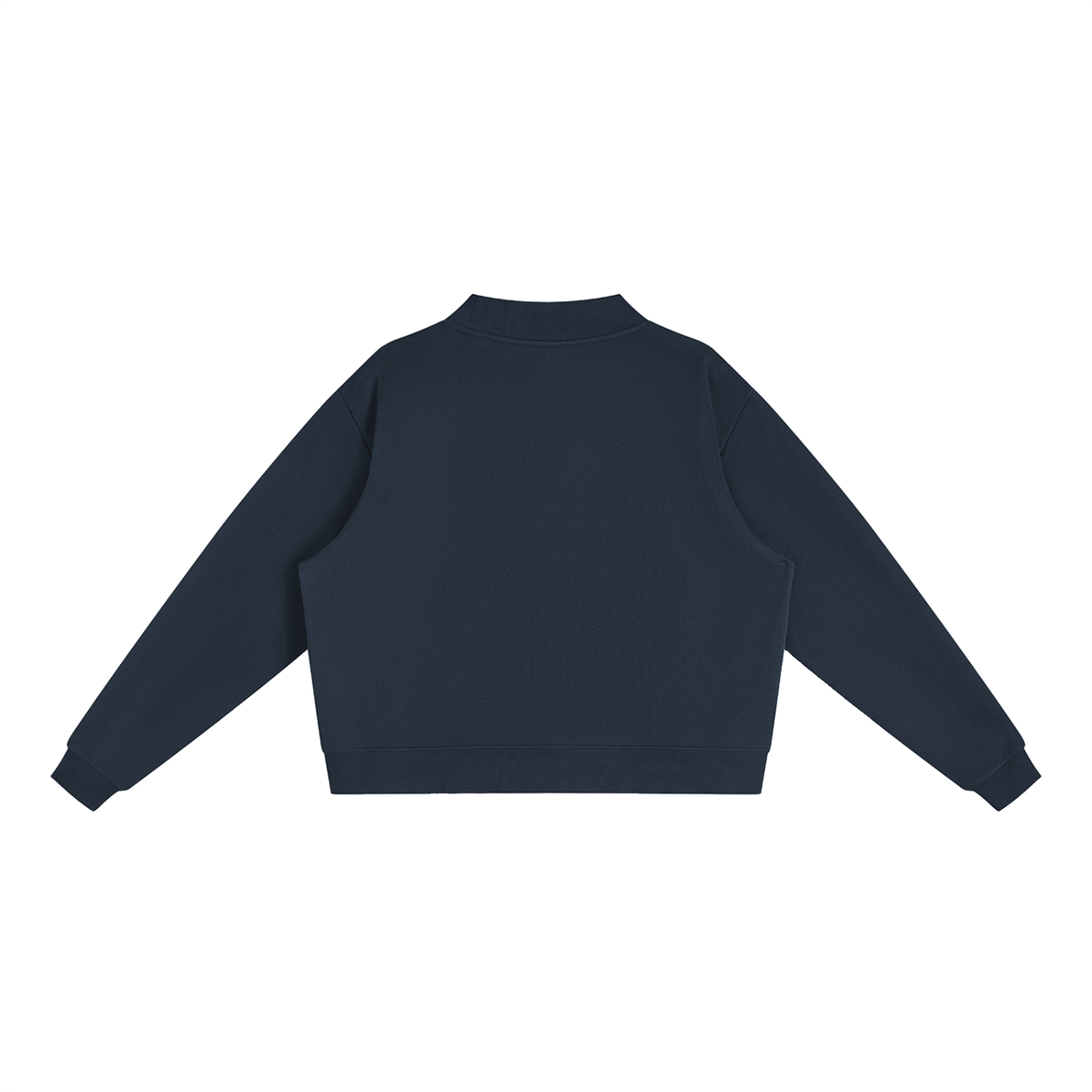 Essential Fleece Mock-Neck Crew Sweatshirt - Paragould Rams_Red