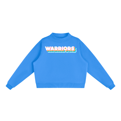 Essential Fleece Mock-Neck Crew Sweatshirt - Warriors