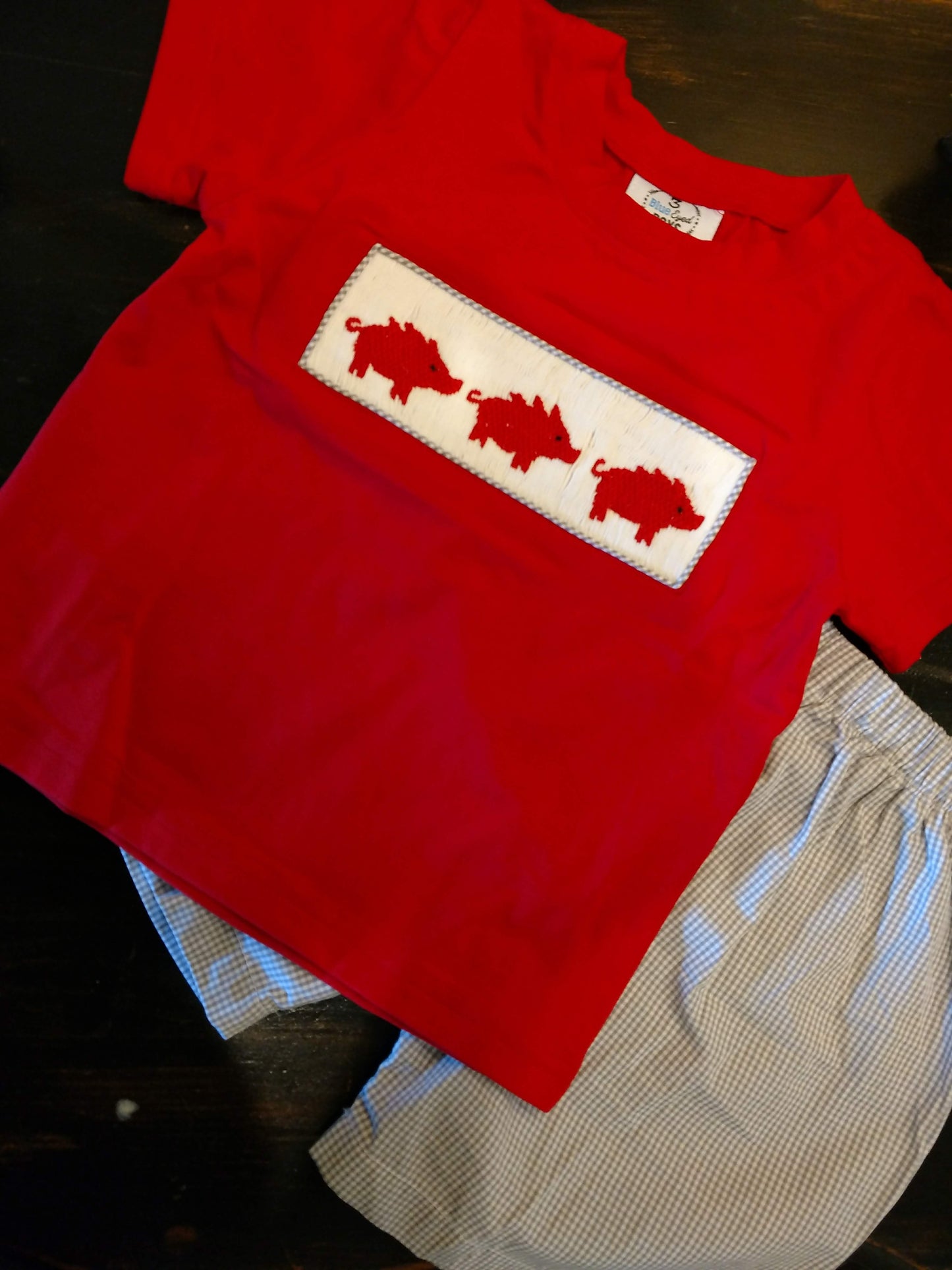 Preorder - Pig Smocked Short Set