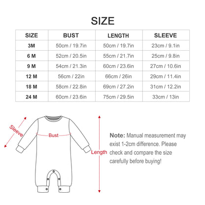 Cotton Long Sleeve Infant Bodysuit (All-Over Printing)