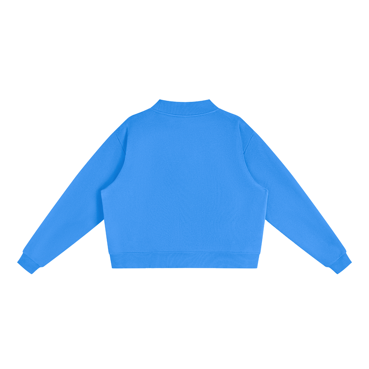 Essential Fleece Mock-Neck Crew Sweatshirt - Valley View Blazers -Neon