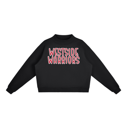 Essential Fleece Mock-Neck Crew Sweatshirt - Westside Warriors Stacked