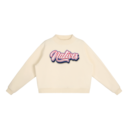 Essential Fleece Mock-Neck Crew Sweatshirt - Natives