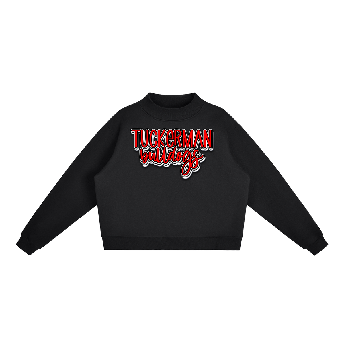 Essential Fleece Mock-Neck Crew Sweatshirt - Tuckerman Bulldogs (2)