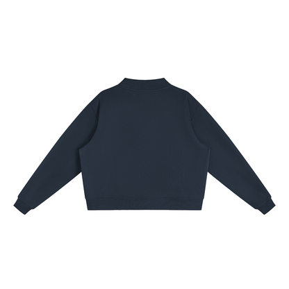 Essential Fleece Mock-Neck Crew Sweatshirt - Wynne