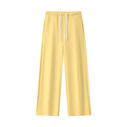 Women's Straight Leg Fleece Sweatpants - Matching Mockneck Set