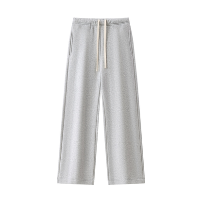 Women's Straight Leg Fleece Sweatpants - Matching Mockneck Set