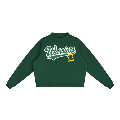 Essential Fleece Mock-Neck Crew Sweatshirt - Ridgefield Christian Warriors