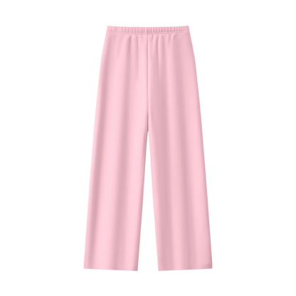 Women's Straight Leg Fleece Sweatpants - Matching Mockneck Set