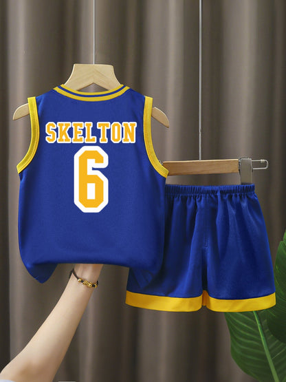 Children's Basketball Jersey Set(Dual-sided Printing) - GOSNELL. Skelton6